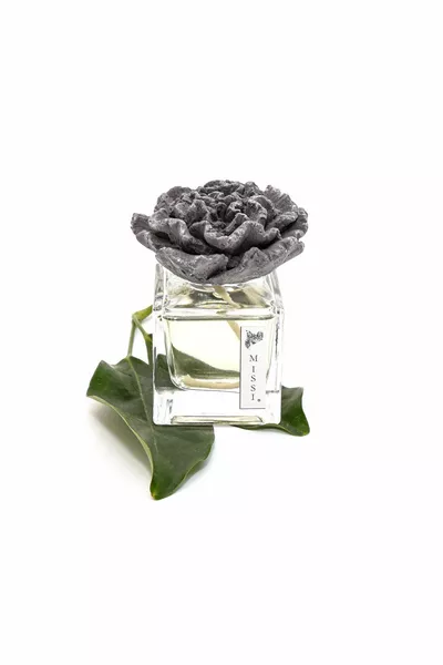 Profumatore per ambiente Vaniglia Nera con Pietre Fiorite Grigie  ml