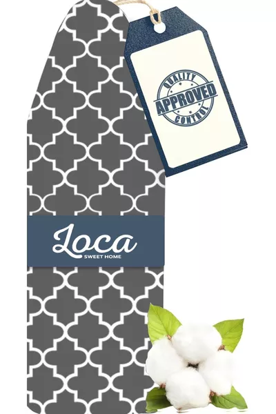 % Cotton Ironing Board Cover (*cm) Special Non-Flammable Non-Stick Surface with 5mm Sponge - America Pattern