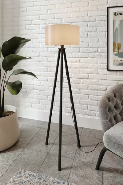 İNTER DRIEPOT VLOERLAMP MET ANTRACIETKAP