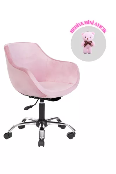 Офис стол за детска стая с хромирани метални крака (регулируем) MONOKO