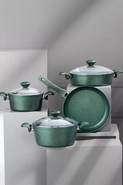 MaxxCook 7-Piece Granite Cookware Set