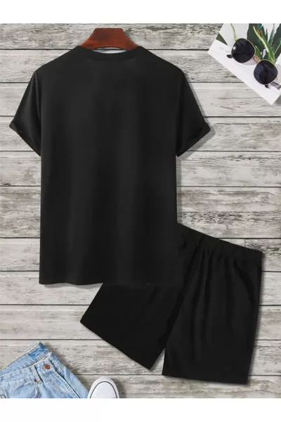 Ensemble T-shirt et short à imprimé spécial unisexe pour femme/homme