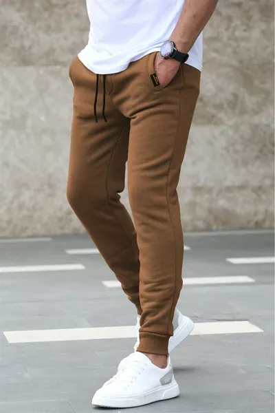 بنطال رياضي بني أساسي 