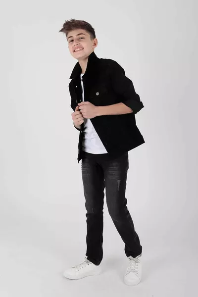 Kids Boys Jean Jacket Casual Fashionable 