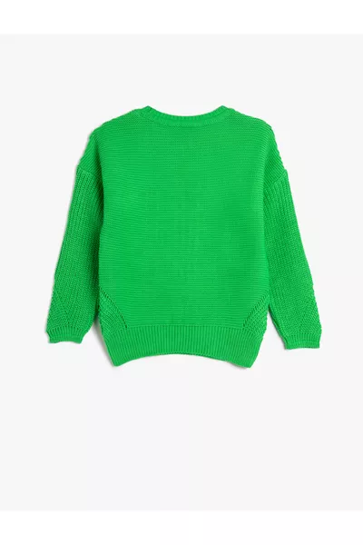 Knitted Sweater Long Sleeve Crew Neck