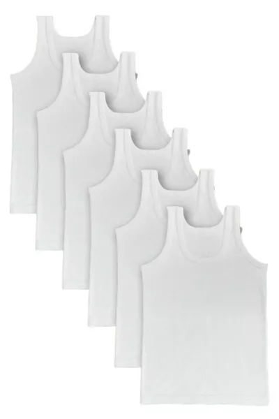 قميص داخلي للأطفال من القطن - عبوة 6 قطع