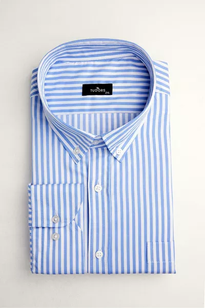 Men's Big Size Long Sleeve Striped Shirt