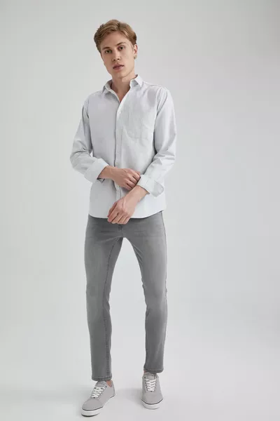Chemise Oxford à manches longues Regular Fit au
