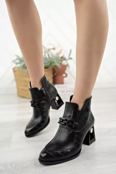 مارتينا تصميم خاص حجر بسحاب أحذية نسائية