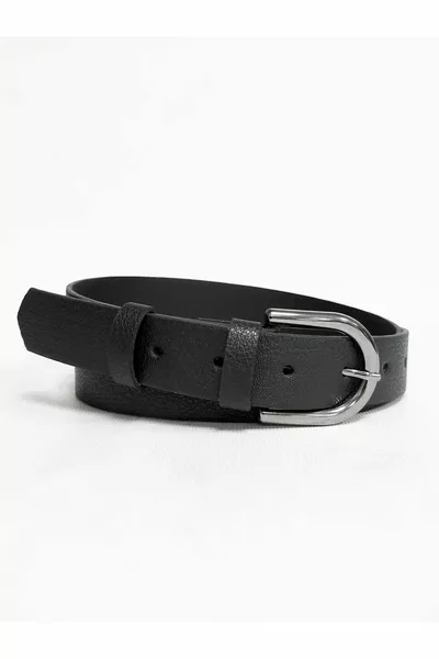 Ceinture classique noire pour femme