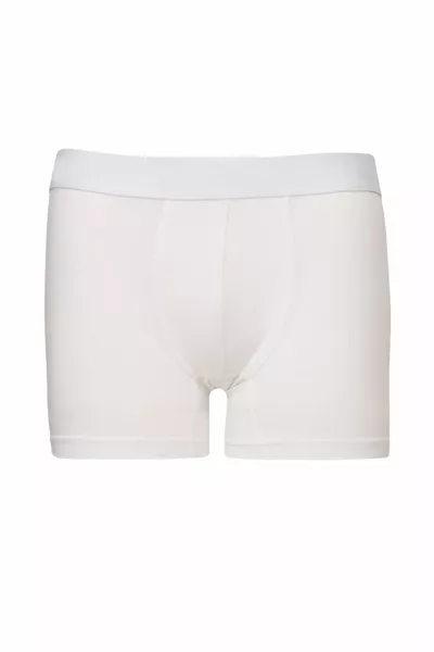 Wit-marineblauw 3-delig katoenen flexibele boxerpakket voor heren