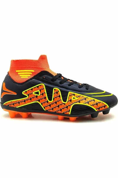 العشب الميدان Astroturf أحذية كرة القدم مع الجوارب الكاحل لون جديد (تناسب ضيق يمكن شراؤها 1 حجم أكبر)