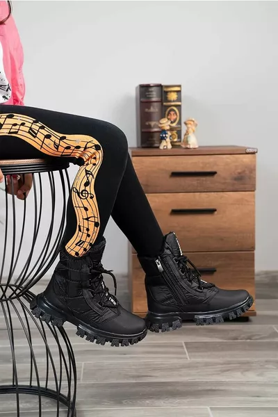 المياه الصوفية ومقاومة البرد عارضة الحرارية للجنسين سستة أحذية الثلج