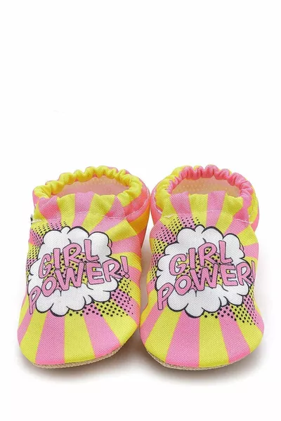 فتاة السلطة عدم الانزلاق وحيد الطفل الصيف الجوارب الوردي ، أحذية المنزل النعال أحذية الحضانة باندوف 