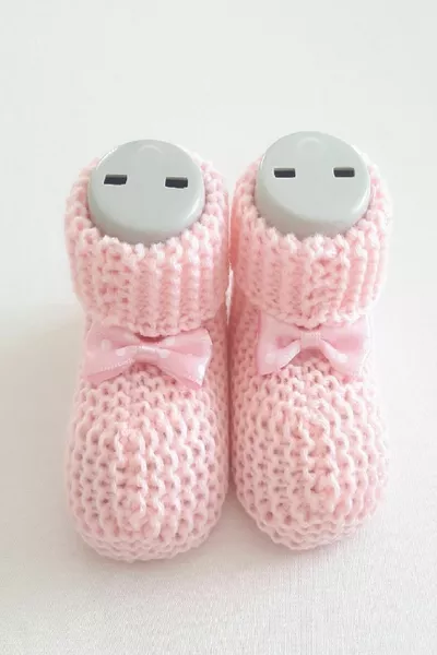 جوارب الأطفال الحياكة 0-6 أشهر