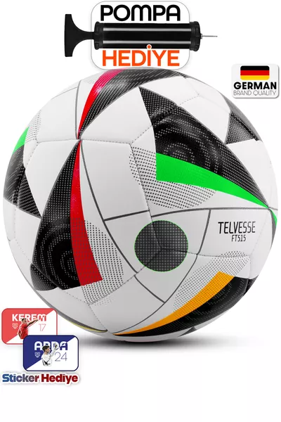 Fußball Europa Pump-Set ROBUST Harte Bodenfläche Kunstrasen Fußball Größe: 5