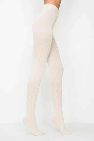 جوارب نسائية شتوية سميكة من كارينا بنقشة فانيلا