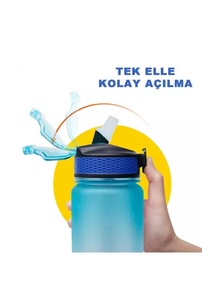 1 L Water Bottle Motivational Sticker Sports Water Bottle Gym Water Bottle BPA Free