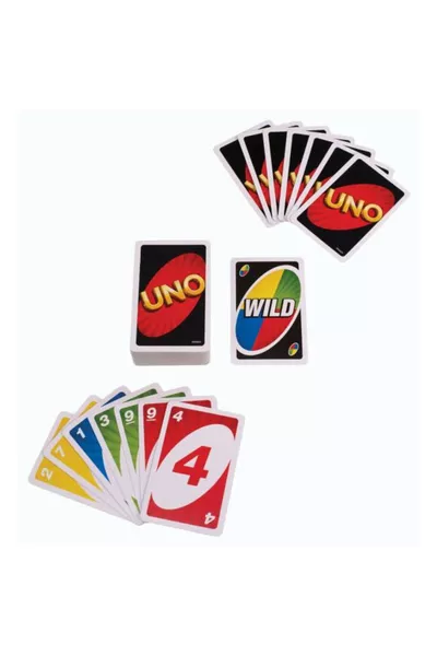 Mattel Games UNO Carte Uno, Gioco di Carte Classico a Corrispondenza di Colore e Numero, Mattel Games