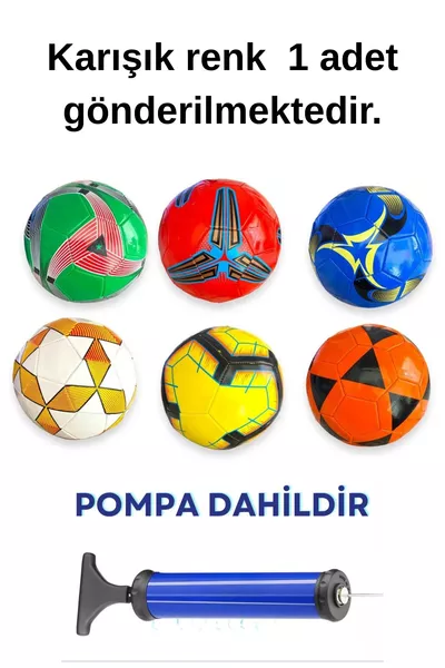 كرة قدم مخيطة مع مضخة كهدية، كرة ملعب صناعي للمباريات، كرة فرق العالم