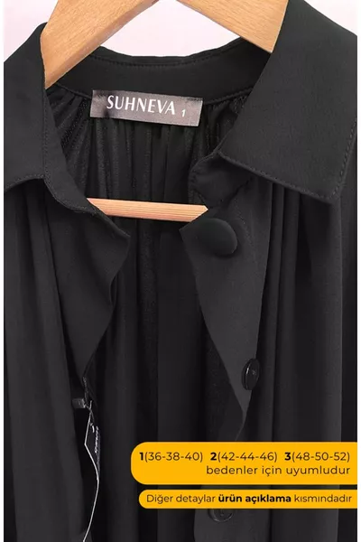 Mihrişah Cloak - Black