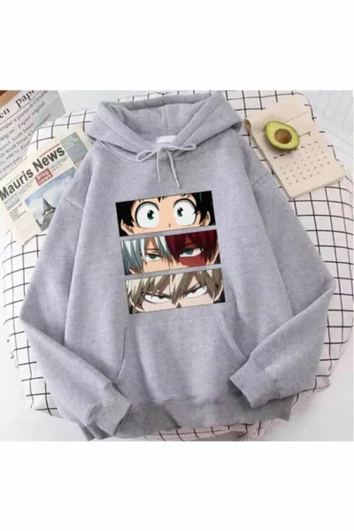 تريند أحمد تيشيرت هوديي أنمي ناروتو أنا بطل الأكاديمية للجنسين