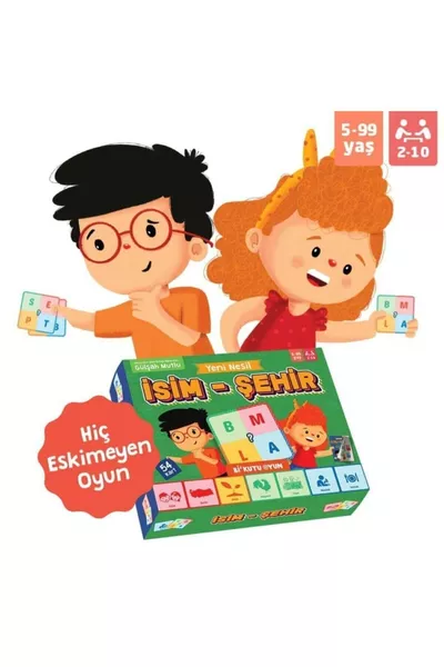 Gioco da Tavolo Gioco di Famiglia Nuova Generazione Nome – Città Animali Gioco da Scatola per Bambini