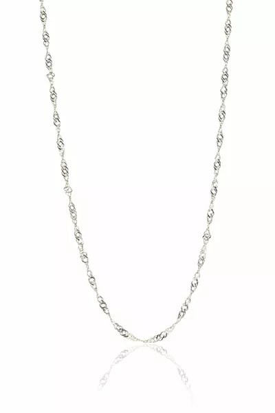 سلسلة فضية نسائية طراز سنغافورة طول سم