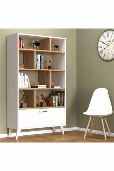 Gold Bookshelf White-Pine - 