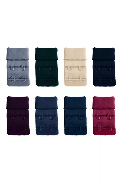 Women's Bra Extender 2-Hook Clasp 8-Pack