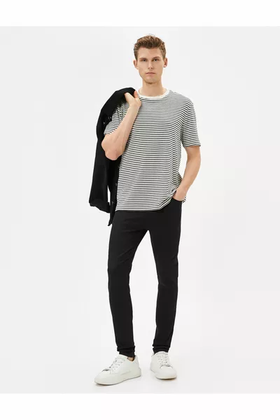 Skinny Fit Denim Pants Michael Jean