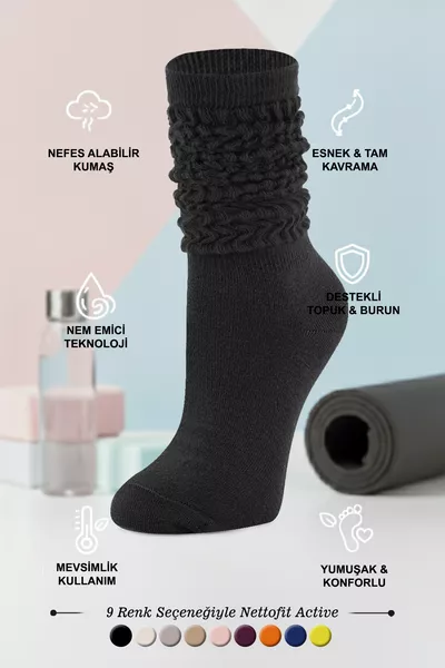 Calza sportiva e aerobica nera da donna, stagionale, per yoga, fitness e pilates