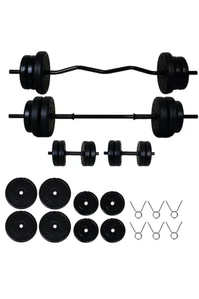 طقم دامبل وبار أثقال بوزن  كجم