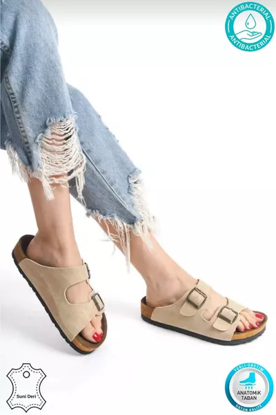 شبشب مدريد للجنسين مع قاعدة تقويم العظام وحزام مزدوج وإبزيم للارتداء اليومي المريح بالمنزل وخارجه