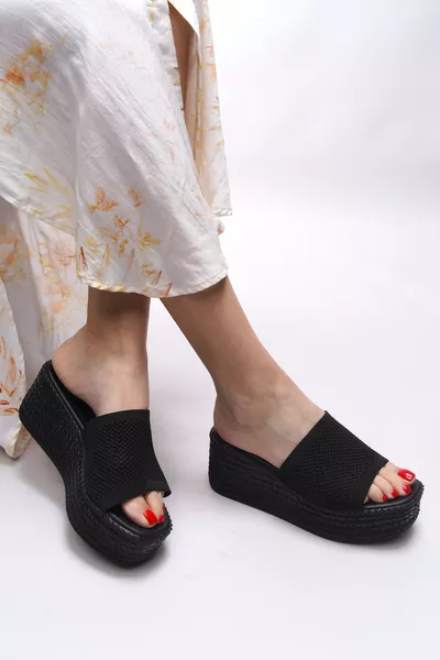 Kysfaen Kadın Terlik  Siyah