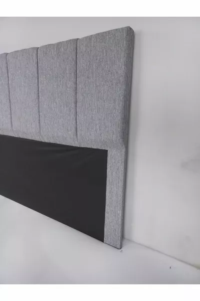 Baza Yatak Başlığı Yarma-keten Gri 