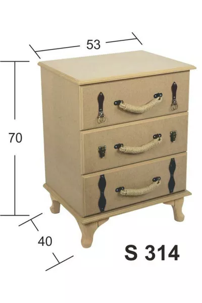 Wooden Nightstand cm NO:1