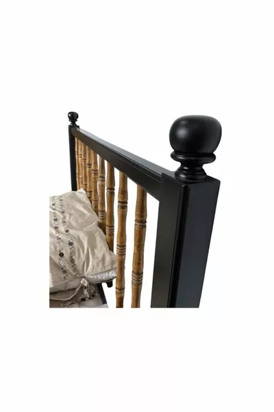 Pera Wood MDF Headboard 1 meter | Riviera and Black Color