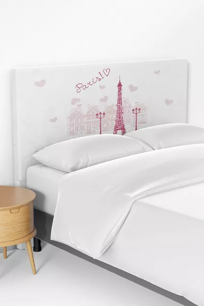 Copri testata del letto con stampa Torre Eiffel di Parigi