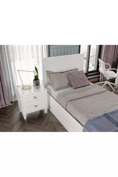 Мадрид нощно шкафче с 2 чекмеджета (%mdf)