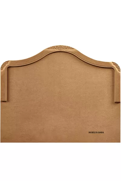 Tirebolu Carved Headboard Unfinished Raw Wood