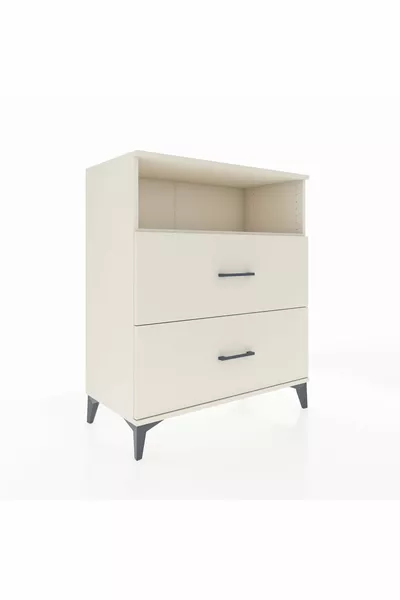 Hyperion Dressoir Met Eén Plank En 2 Lades Moonstone-Moonstone