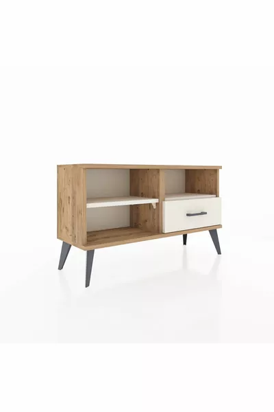 Arges Dresser 2-Shelf Single Drawer Pine-Ayataş