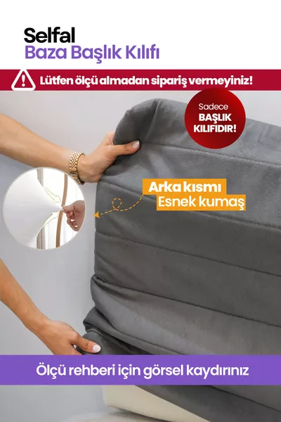 Baza Yatak Başlık Kılıfı - Tay Tüyü Kapitone Kumaş (Ölçü Seçenekli)