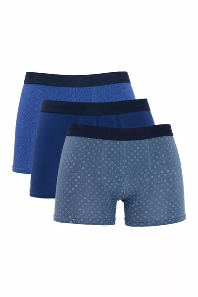 Boxer Homme 3 pièces en Coton Extensible de la Série Premium