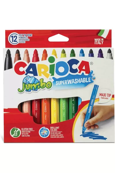 -delige Jumbo Super Wasbare Viltstiften / 