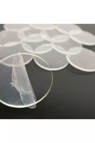 دائرة بلاستيكية شفافة فارغة - مناسبة للزينة -  قطع - 6 سم