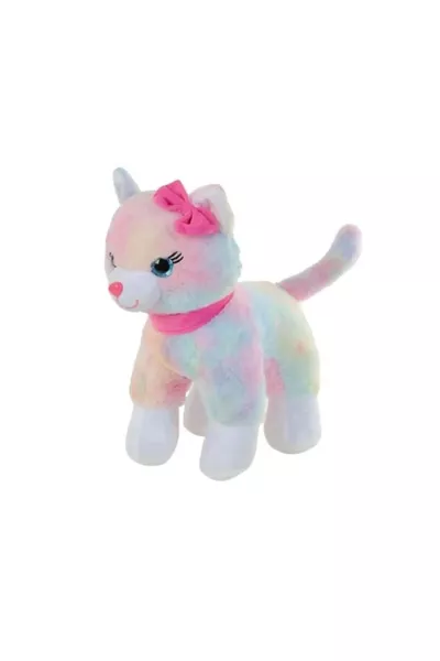 Gatto con fiocco rosa CM