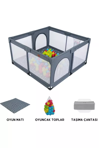 Recinto Sicuro per Bambini e Neonati, Area Giochi, Tappeto da Gioco e Palline