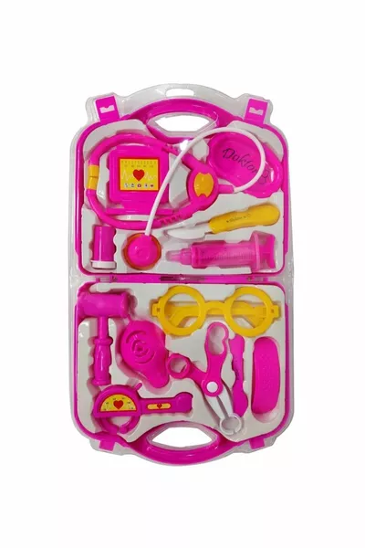 Toru Plastic Doctor Set Toy with Bag and Colors
